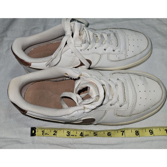 Nike Air Force 1 Low Summit White Metallic Red Bronze 314219-129 SZ 7Y - Picture 12 of 12